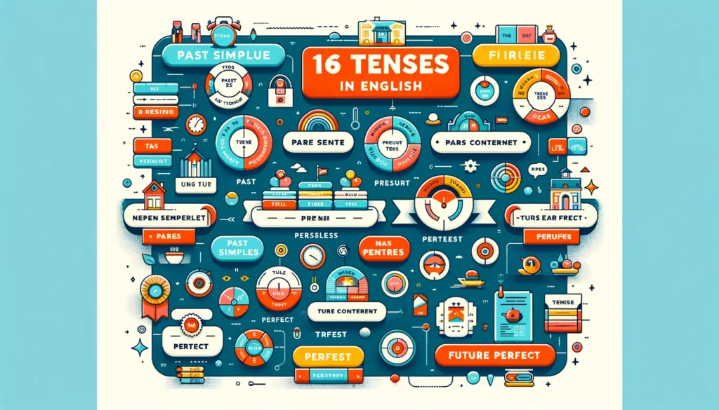 the 16 verb tenses in English