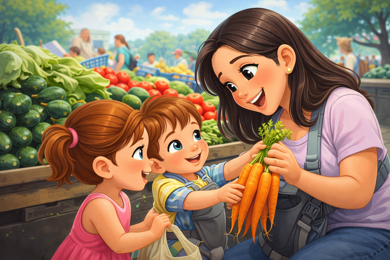 Everyday moments like grocery shopping become powerful learning experiences when parents talk, guide, and engage their children.