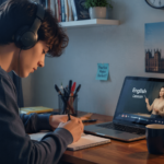 Focused study in a cozy space