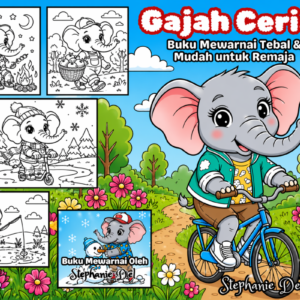 Coloring Book Elephant Series