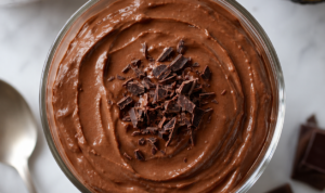 Keto chocolate avocado mousse creamy low carb dessert